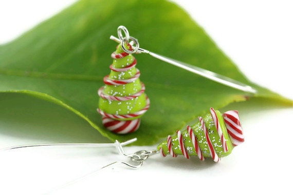 Christmas Earrings, Holiday Jewelry, Christmas Jewelry, Holiday Earrings, Christmas Tree, Whimsical Unique Teacher's Gift Stocking stuffer