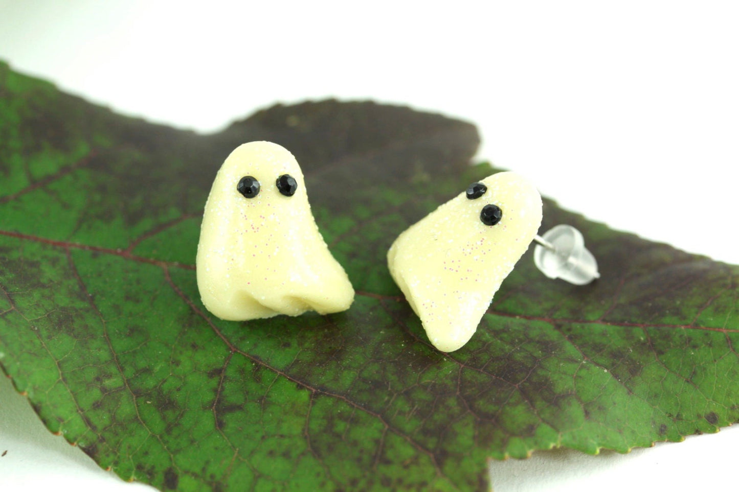 Ghost Earrings, Glow in the Dark Earrings, Halloween Jewelry, Halloween Earrings, Day of the Dead Earrings, Ghost Jewelry, Spooky Spirit