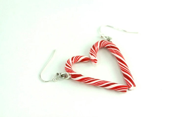 Candy Cane Earrings, Christmas Earrings, Christmas Jewelry, Peppermint Quirky Whimsical, Candy Stick Earrings, Sweet Fun, Holiday Earrings